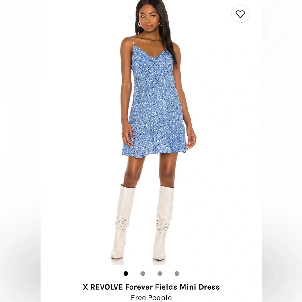 Free People Forever Fields Blue Dress - Picture 1 of 2